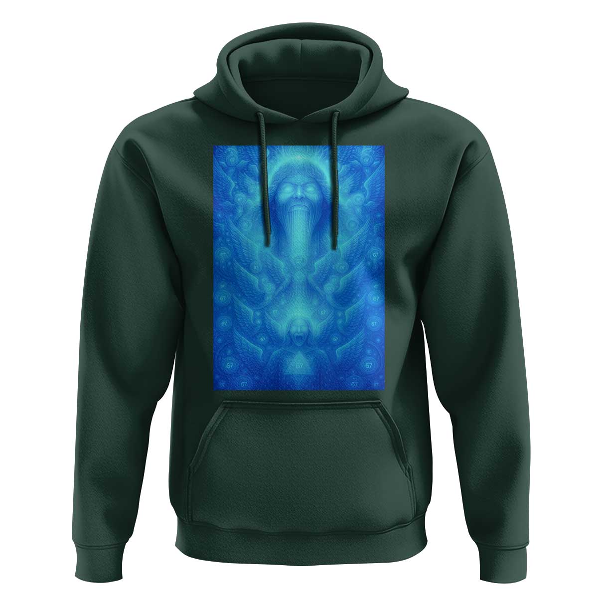 Divine 67 Meme Hoodie Celestial Mason 6 7 Spiritual Six Seven Angelcore - Wonder Print Shop