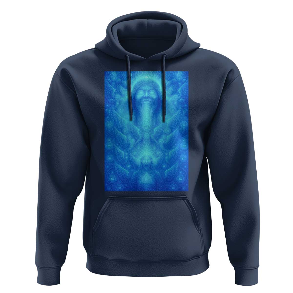 Divine 67 Meme Hoodie Celestial Mason 6 7 Spiritual Six Seven Angelcore - Wonder Print Shop