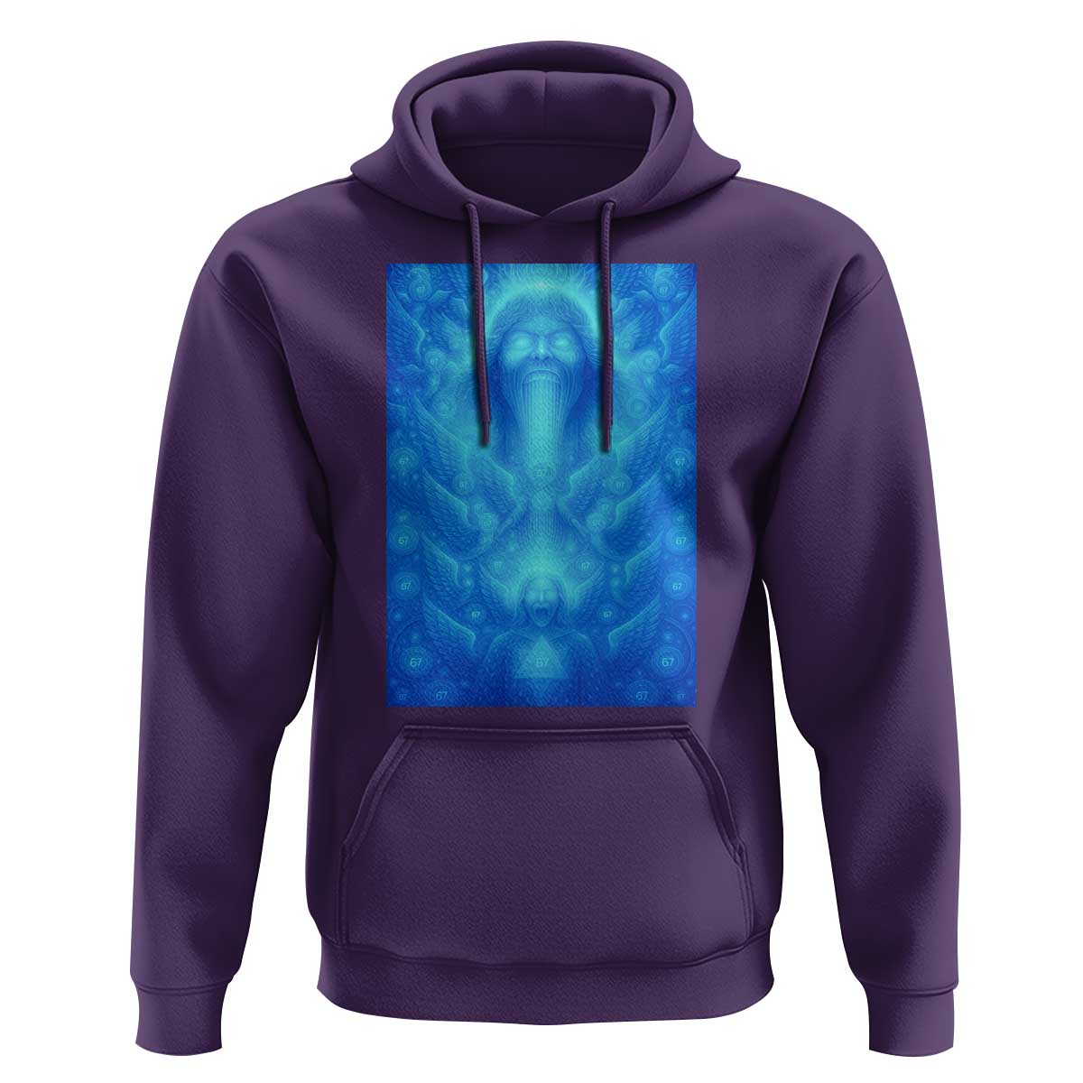 Divine 67 Meme Hoodie Celestial Mason 6 7 Spiritual Six Seven Angelcore - Wonder Print Shop