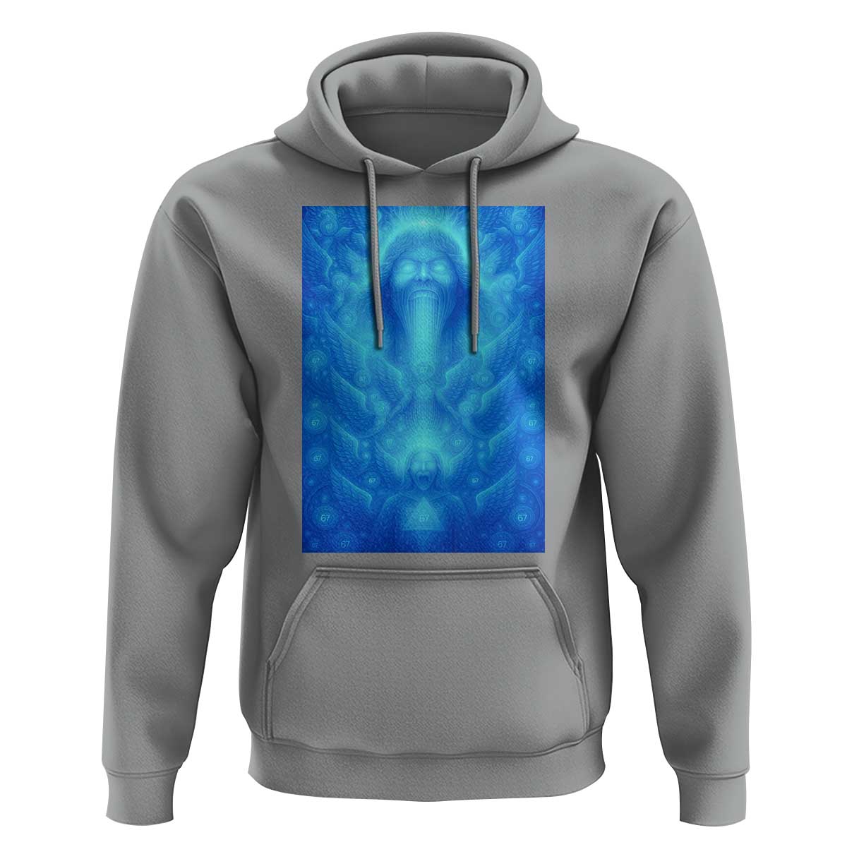 Divine 67 Meme Hoodie Celestial Mason 6 7 Spiritual Six Seven Angelcore - Wonder Print Shop