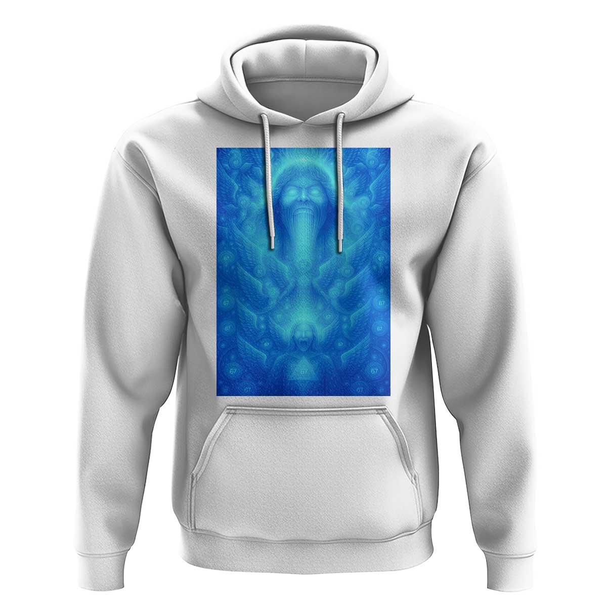 Divine 67 Meme Hoodie Celestial Mason 6 7 Spiritual Six Seven Angelcore - Wonder Print Shop