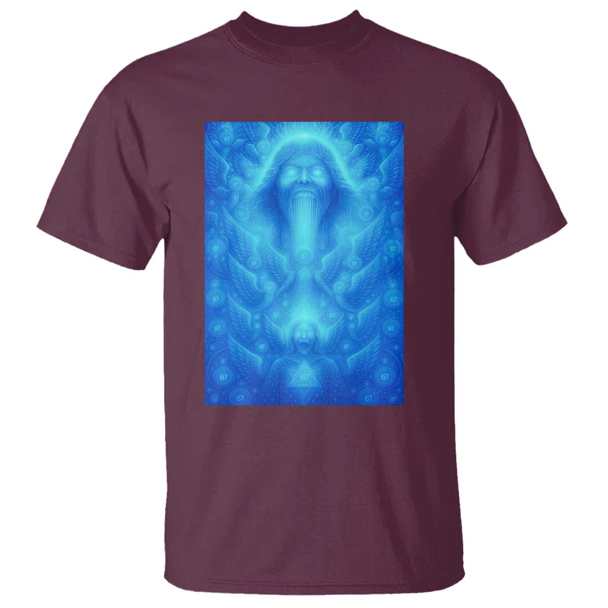 Divine 67 Meme T Shirt Celestial Mason 6 7 Spiritual Six Seven Angelcore - Wonder Print Shop