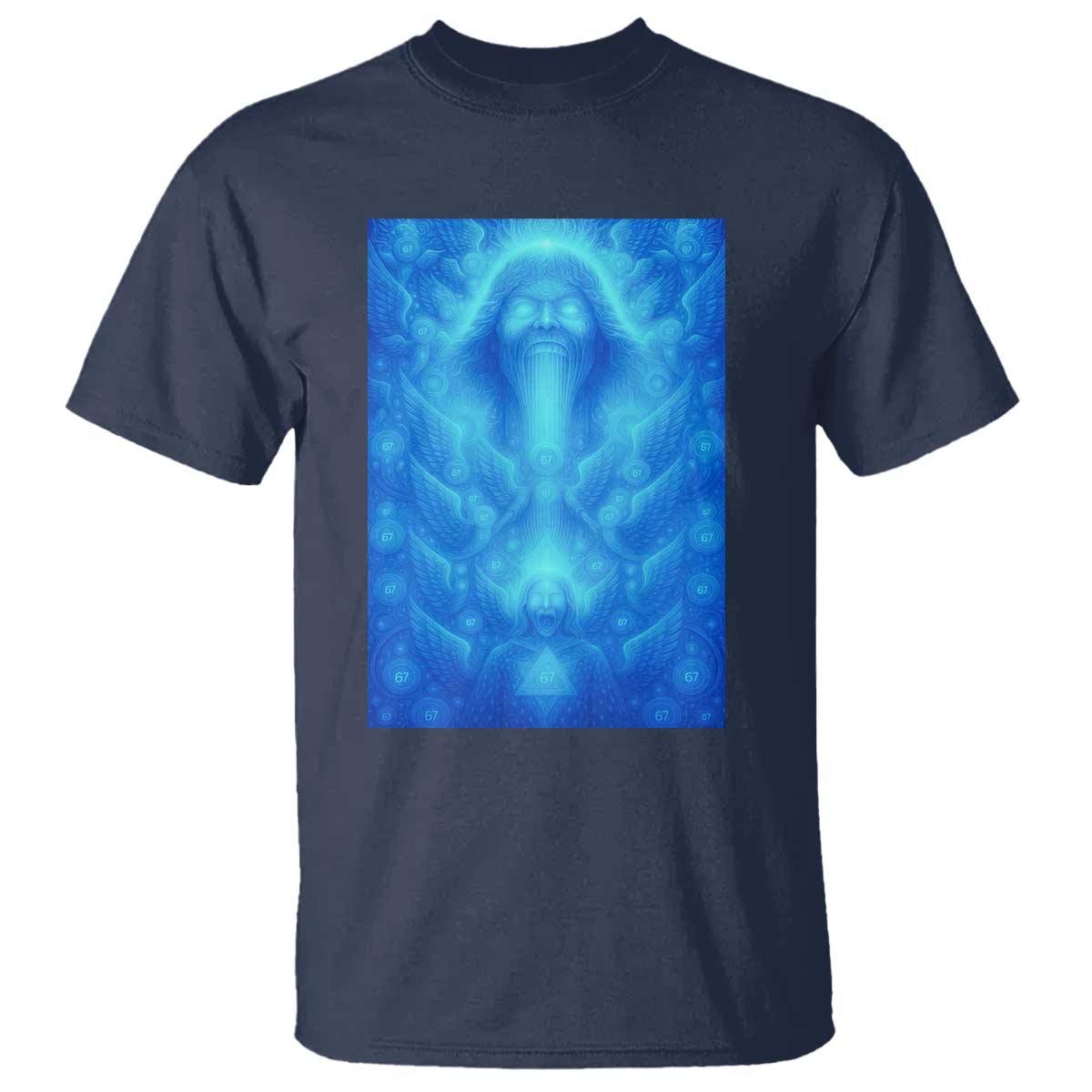 Divine 67 Meme T Shirt Celestial Mason 6 7 Spiritual Six Seven Angelcore - Wonder Print Shop