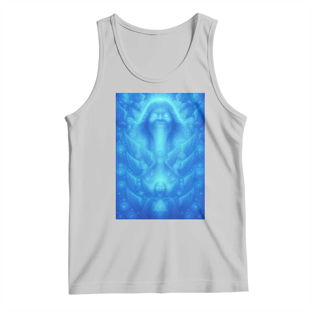 Divine 67 Meme Tank Top Celestial Mason 6 7 Spiritual Six Seven Angelcore - Wonder Print Shop