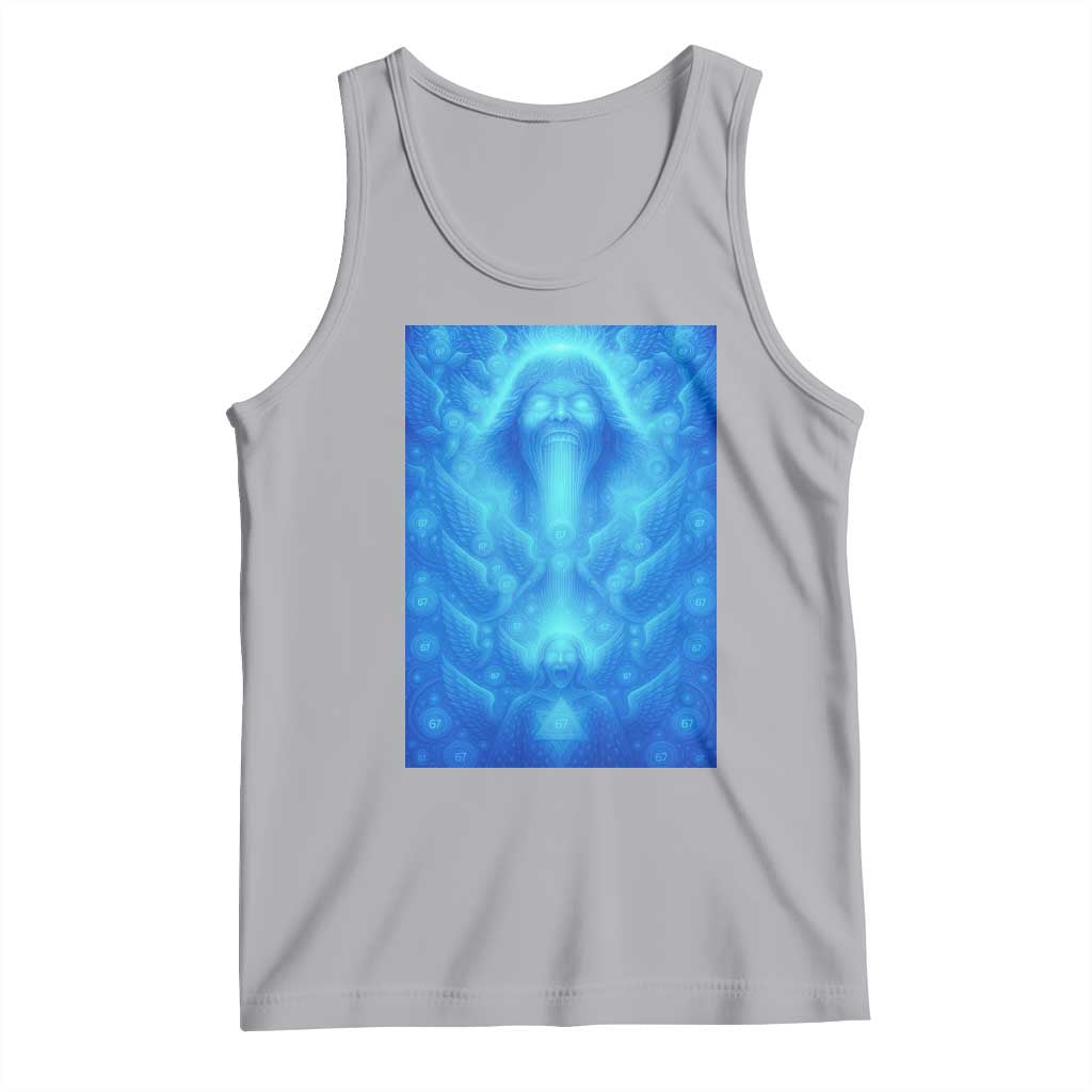 Divine 67 Meme Tank Top Celestial Mason 6 7 Spiritual Six Seven Angelcore - Wonder Print Shop