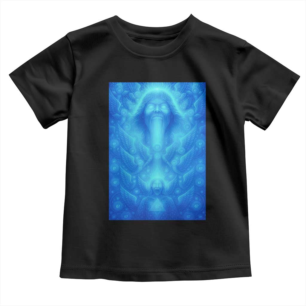 Divine 67 Meme Toddler T Shirt Celestial Mason 6 7 Spiritual Six Seven Angelcore - Wonder Print Shop