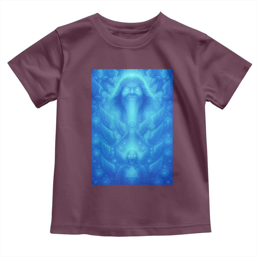 Divine 67 Meme Toddler T Shirt Celestial Mason 6 7 Spiritual Six Seven Angelcore - Wonder Print Shop