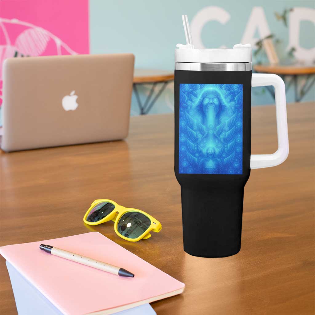 Divine 67 Meme Tumbler With Handle Celestial Mason 6 7 Spiritual Six Seven Angelcore - Wonder Print Shop
