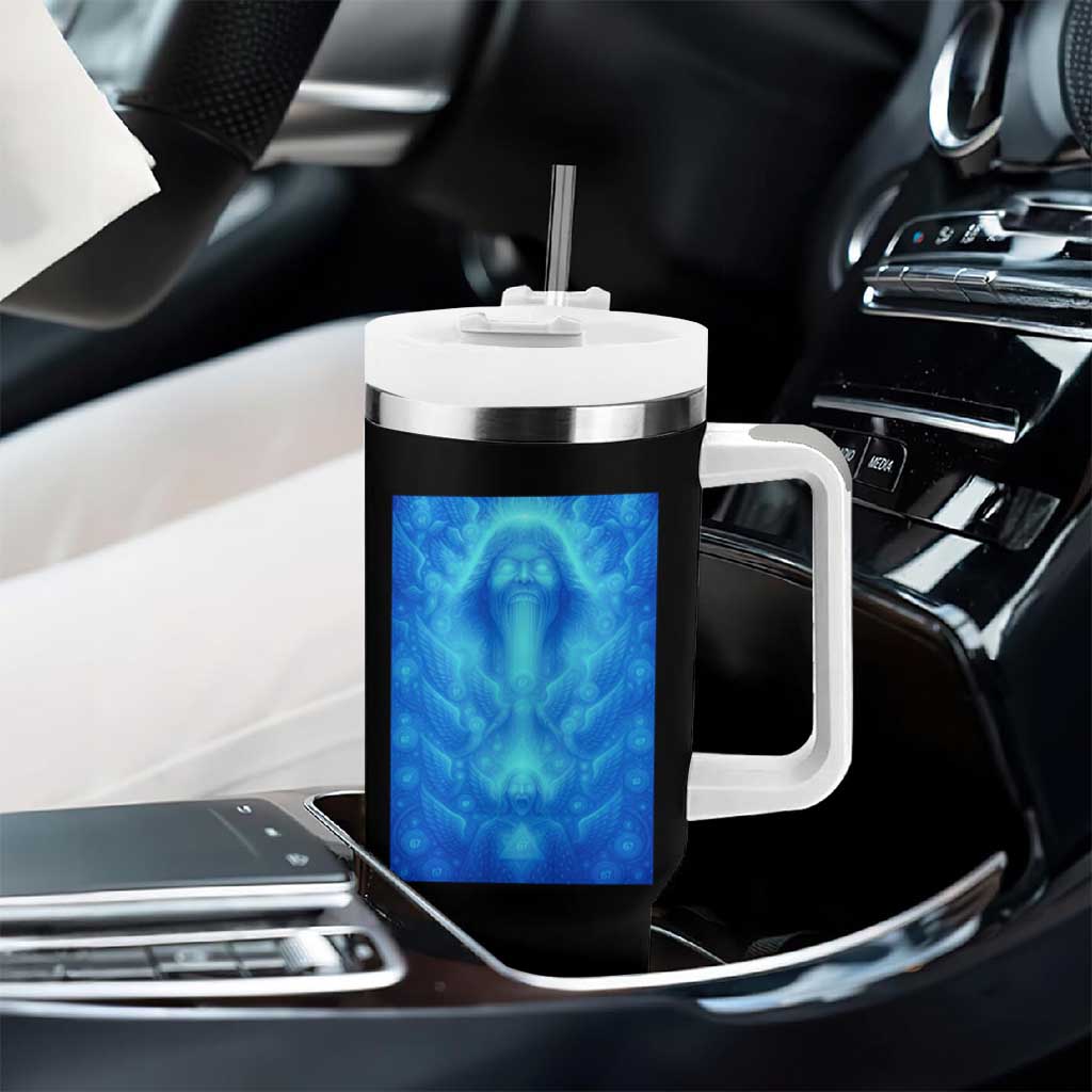 Divine 67 Meme Tumbler With Handle Celestial Mason 6 7 Spiritual Six Seven Angelcore - Wonder Print Shop