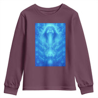 Divine 67 Meme Youth Sweatshirt Celestial Mason 6 7 Spiritual Six Seven Angelcore - Wonder Print Shop