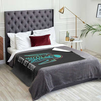 Lets Get Sendy Skeleton Throw Blanket Full Send Vibes Glowcore - Wonder Print Shop