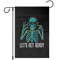 Lets Get Sendy Skeleton Garden Flag Full Send Vibes Glowcore - Wonder Print Shop