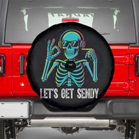 Lets Get Sendy Skeleton Spare Tire Cover Full Send Vibes Glowcore - Wonder Print Shop