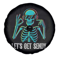 Lets Get Sendy Skeleton Spare Tire Cover Full Send Vibes Glowcore - Wonder Print Shop