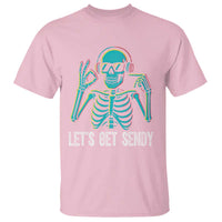 Lets Get Sendy Skeleton T Shirt Full Send Vibes Glowcore - Wonder Print Shop