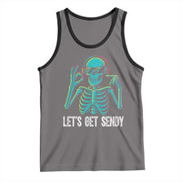 Lets Get Sendy Skeleton Tank Top Full Send Vibes Glowcore - Wonder Print Shop