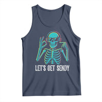 Lets Get Sendy Skeleton Tank Top Full Send Vibes Glowcore - Wonder Print Shop