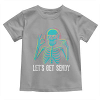 Lets Get Sendy Skeleton Toddler T Shirt Full Send Vibes Glowcore - Wonder Print Shop