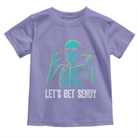 Lets Get Sendy Skeleton Toddler T Shirt Full Send Vibes Glowcore - Wonder Print Shop