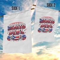 I’m Here for the Benito Bowl Garden Flag Funny Music Fan Football Game Day