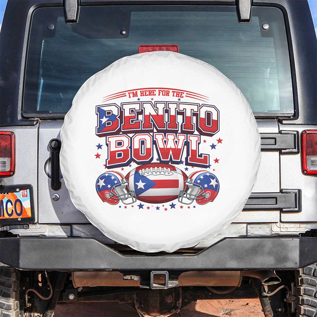I’m Here for the Benito Bowl Spare Tire Cover Funny Music Fan Football Game Day