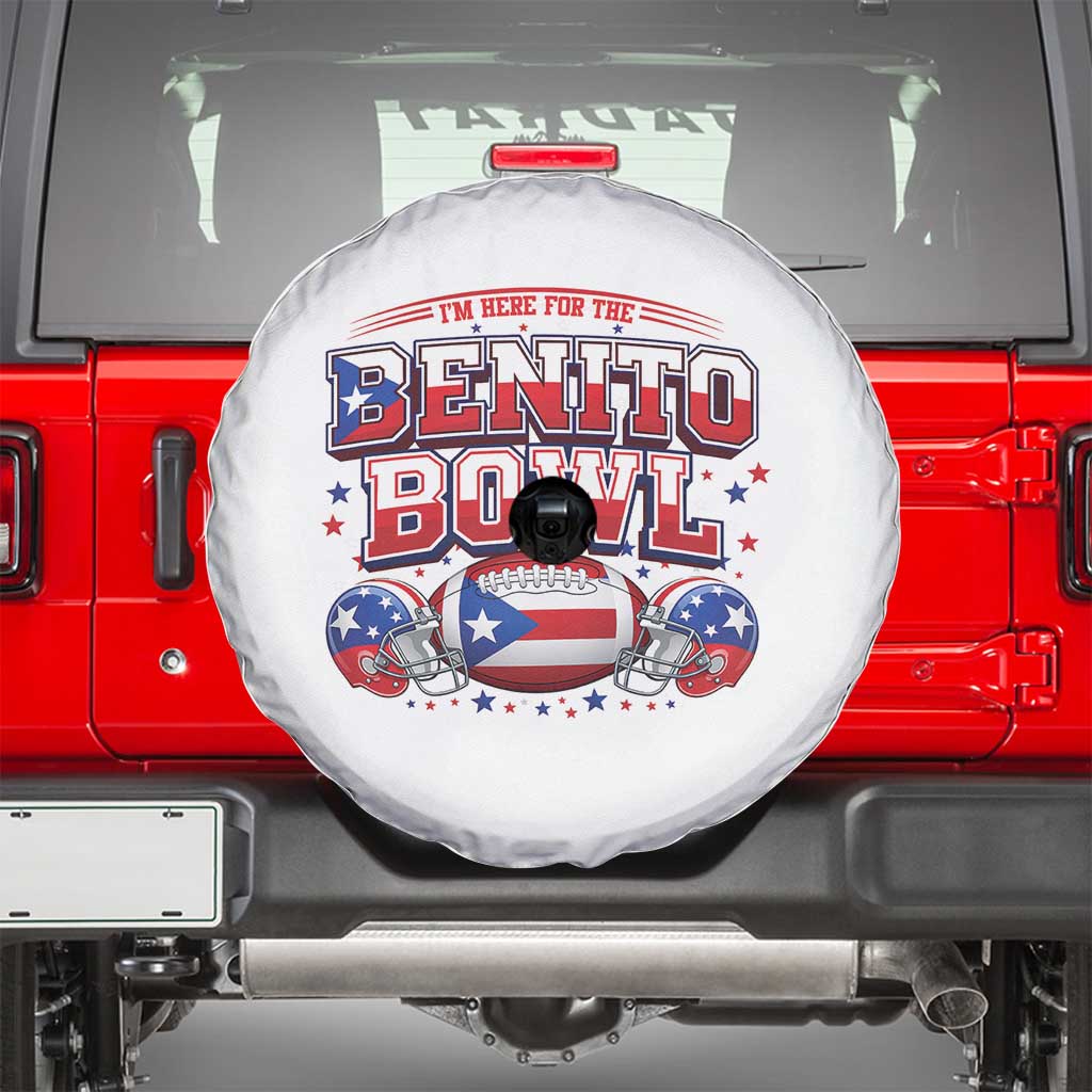 I’m Here for the Benito Bowl Spare Tire Cover Funny Music Fan Football Game Day