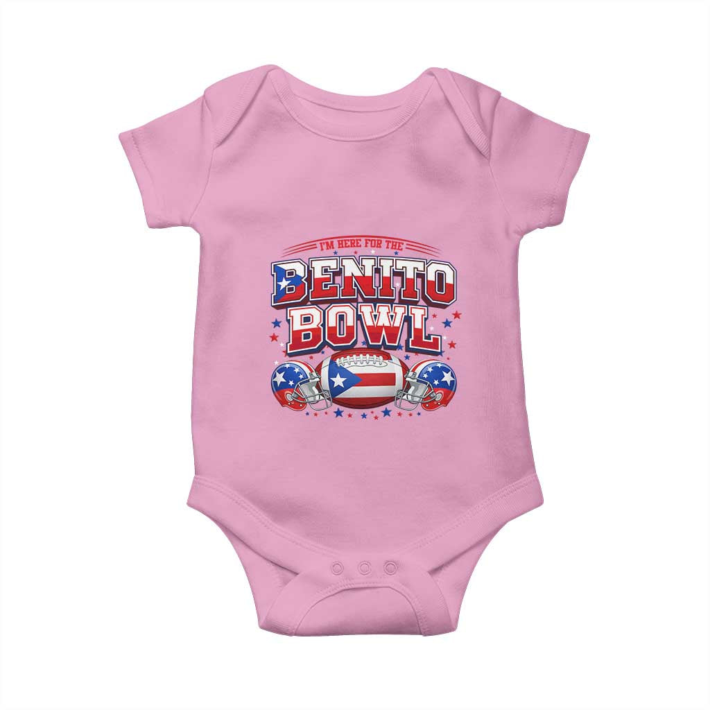 I’m Here for the Benito Bowl Baby Onesie Funny Music Fan Football Game Day
