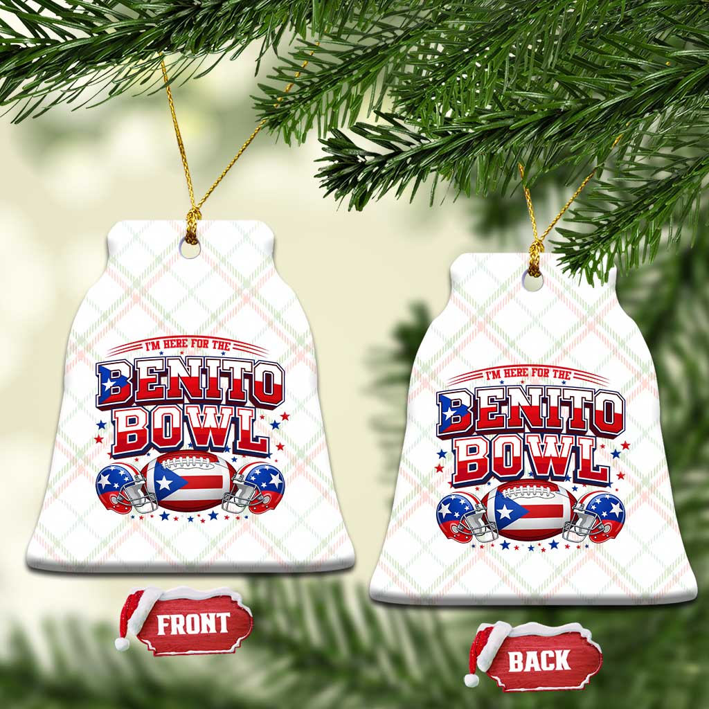 I’m Here for the Benito Bowl Ceramic Ornament Funny Music Fan Football Game Day