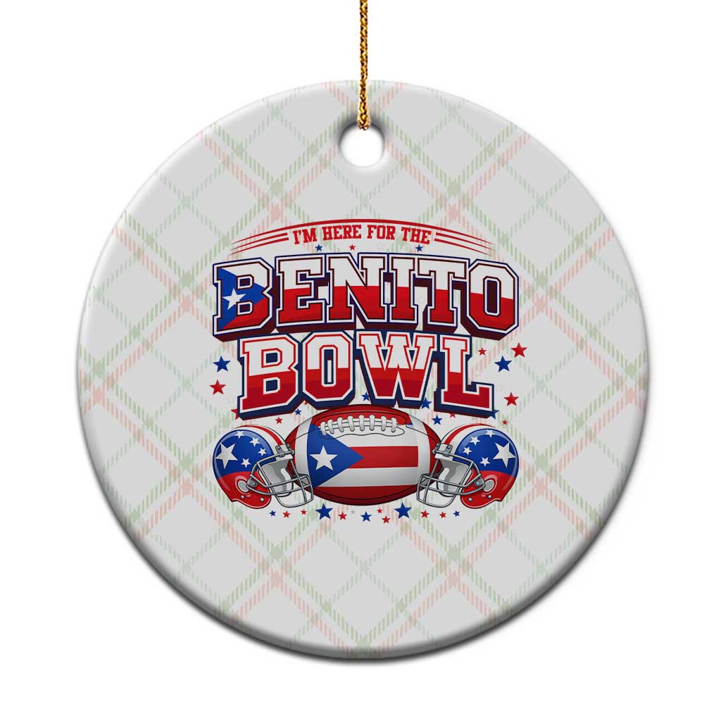 I’m Here for the Benito Bowl Ceramic Ornament Funny Music Fan Football Game Day