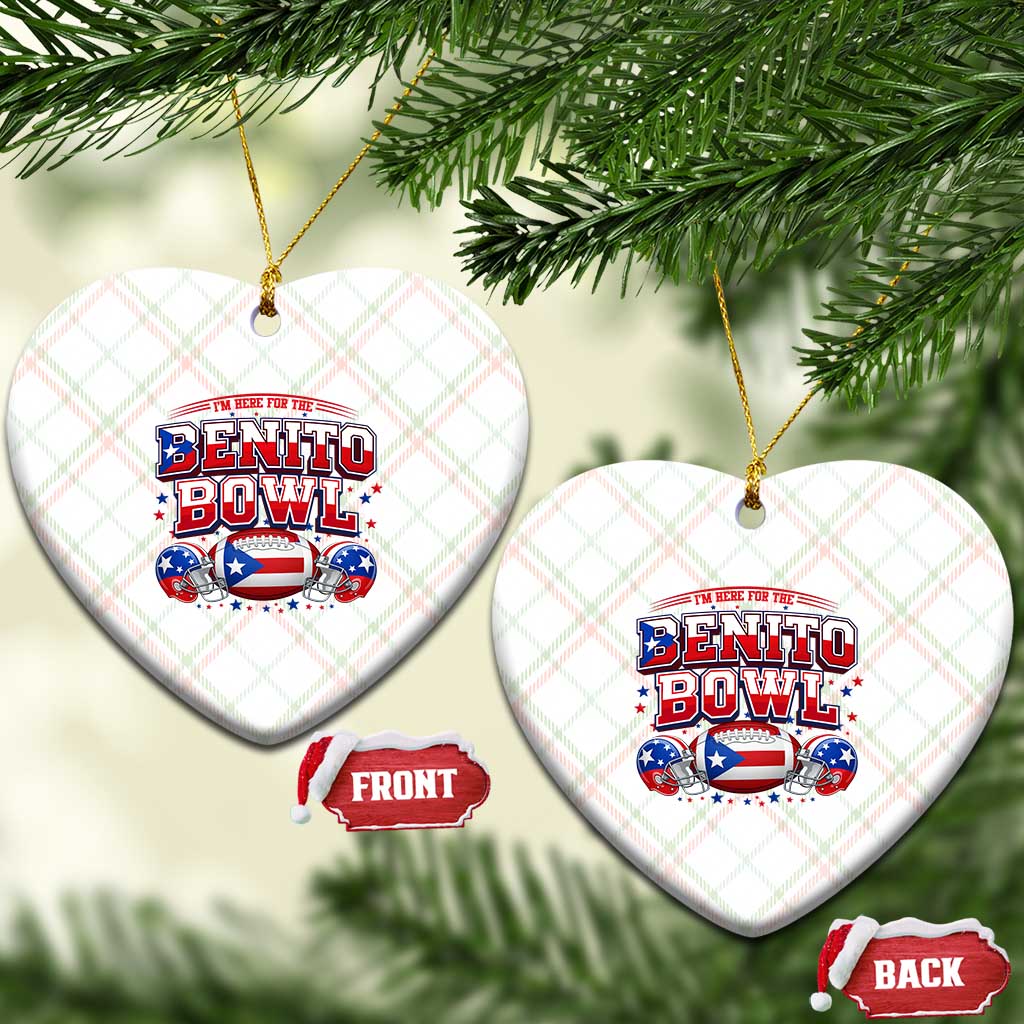 I’m Here for the Benito Bowl Ceramic Ornament Funny Music Fan Football Game Day