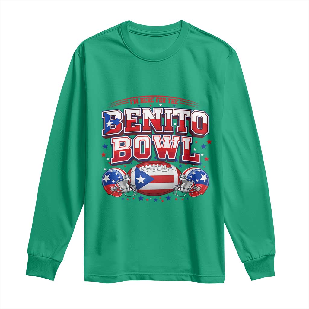 I’m Here for the Benito Bowl Long Sleeve Shirt Funny Music Fan Football Game Day