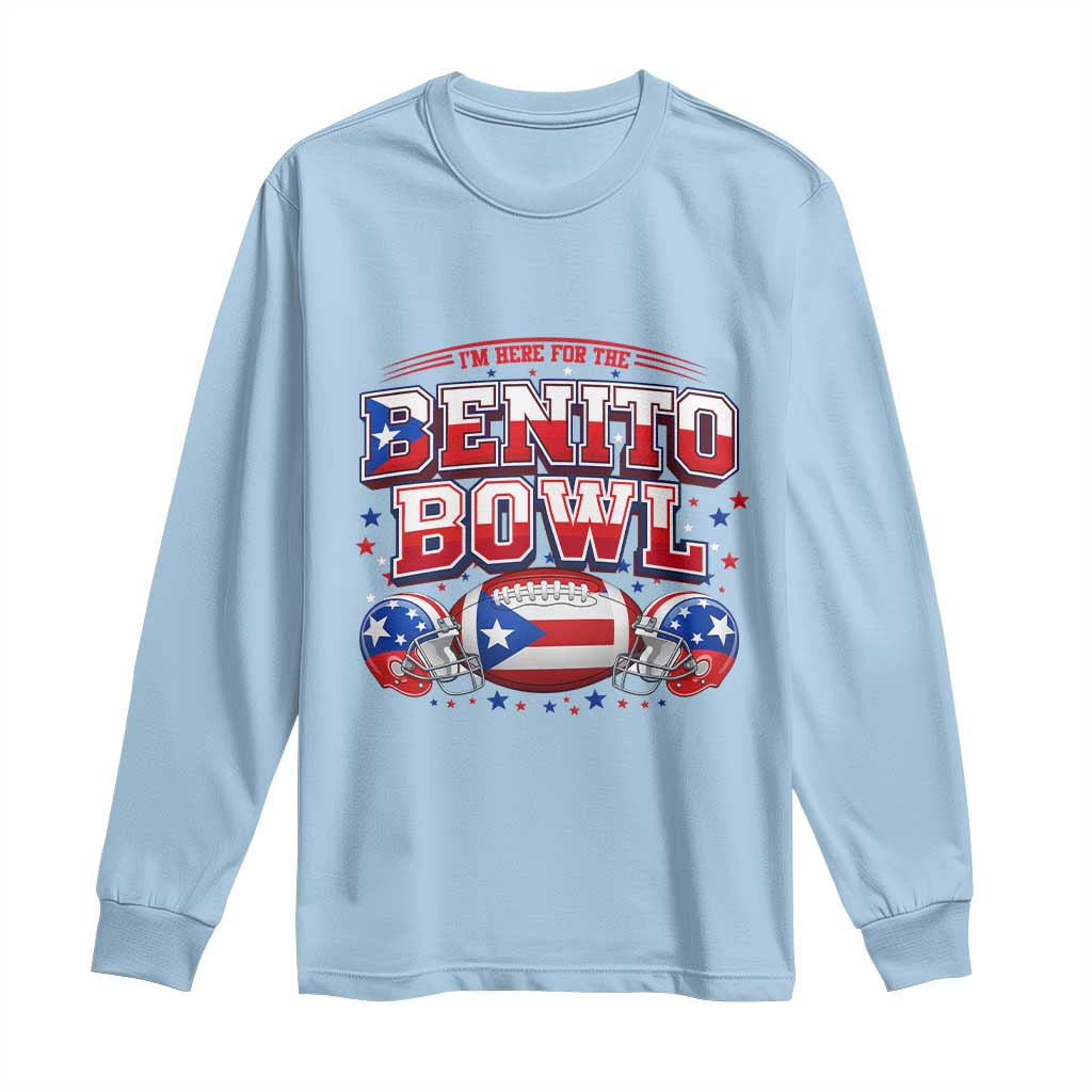 I’m Here for the Benito Bowl Long Sleeve Shirt Funny Music Fan Football Game Day