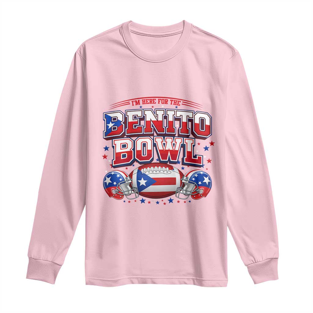 I’m Here for the Benito Bowl Long Sleeve Shirt Funny Music Fan Football Game Day
