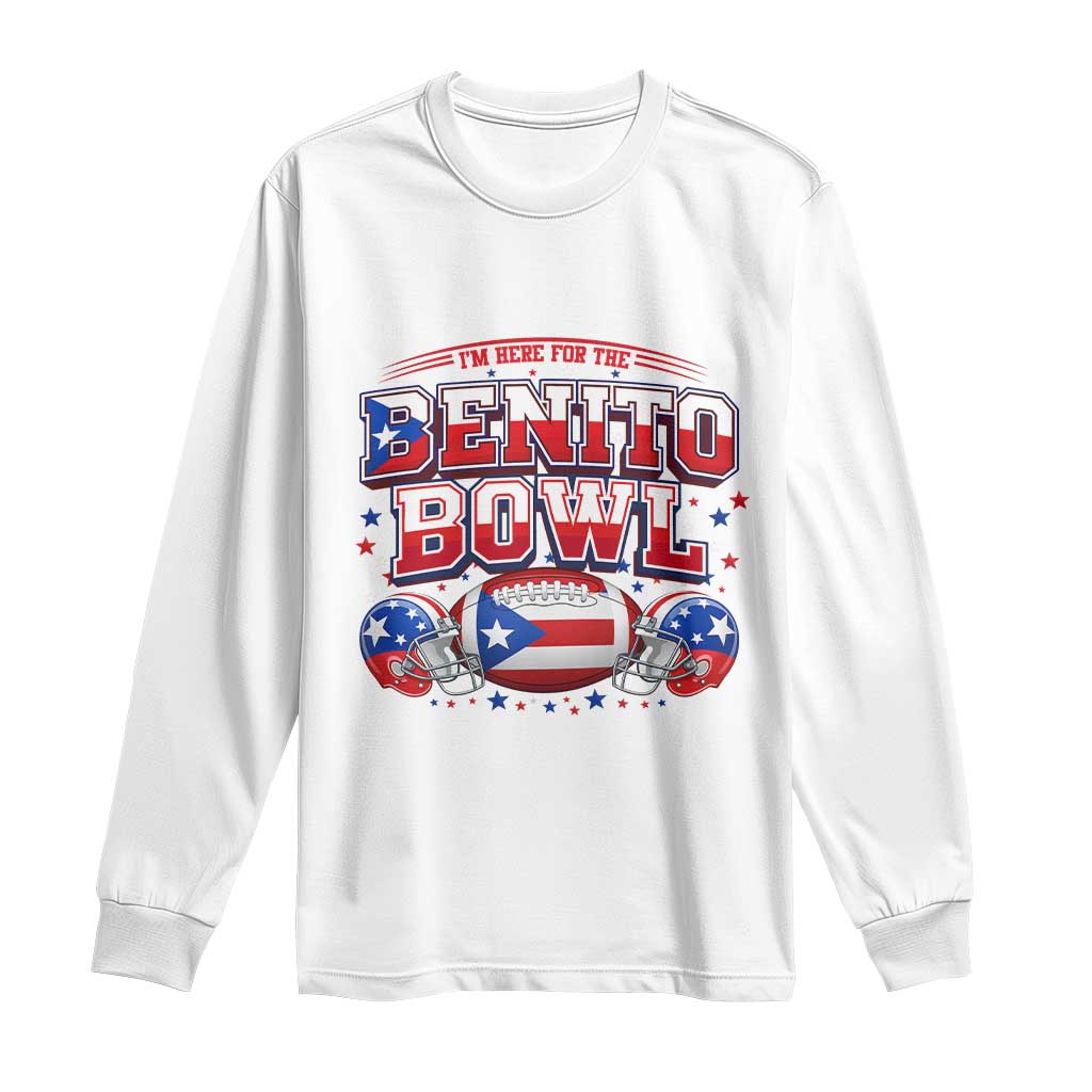 I’m Here for the Benito Bowl Long Sleeve Shirt Funny Music Fan Football Game Day