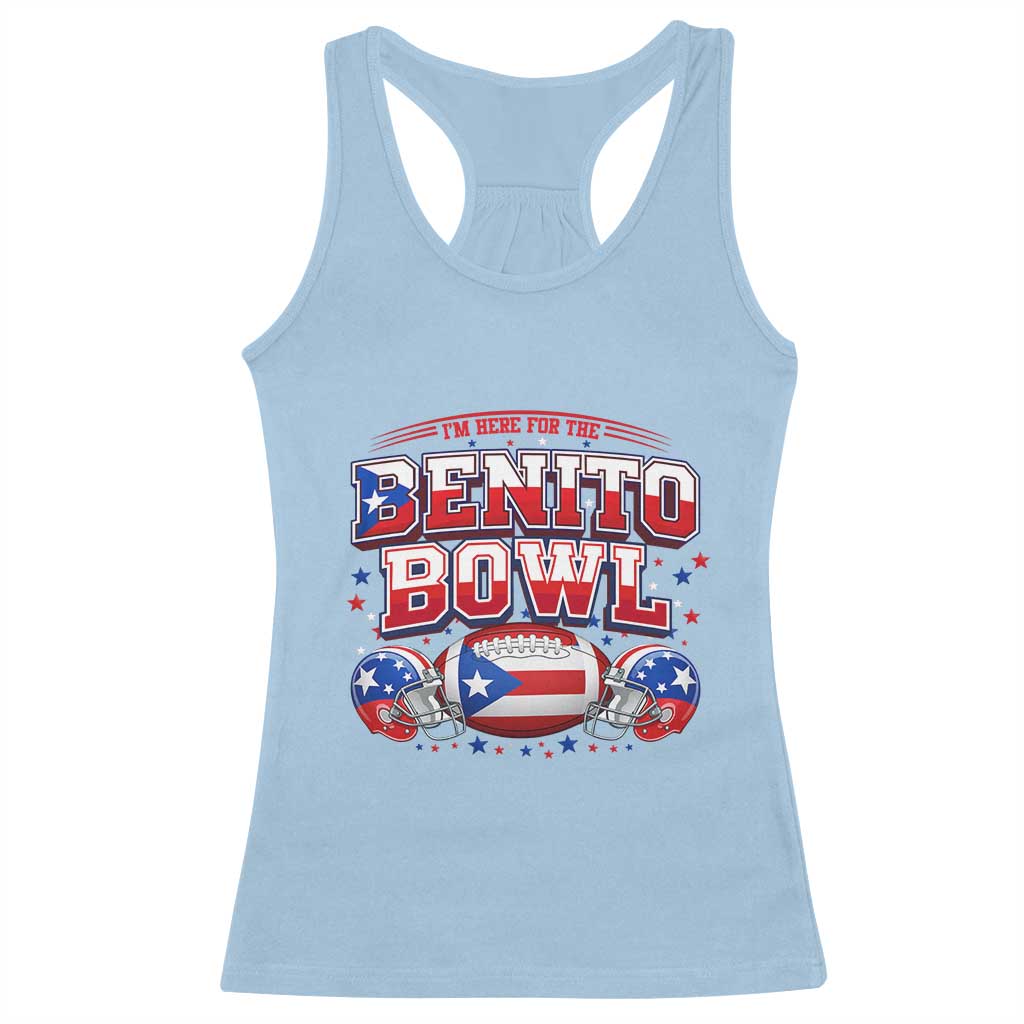 I’m Here for the Benito Bowl Racerback Tank Top Funny Music Fan Football Game Day