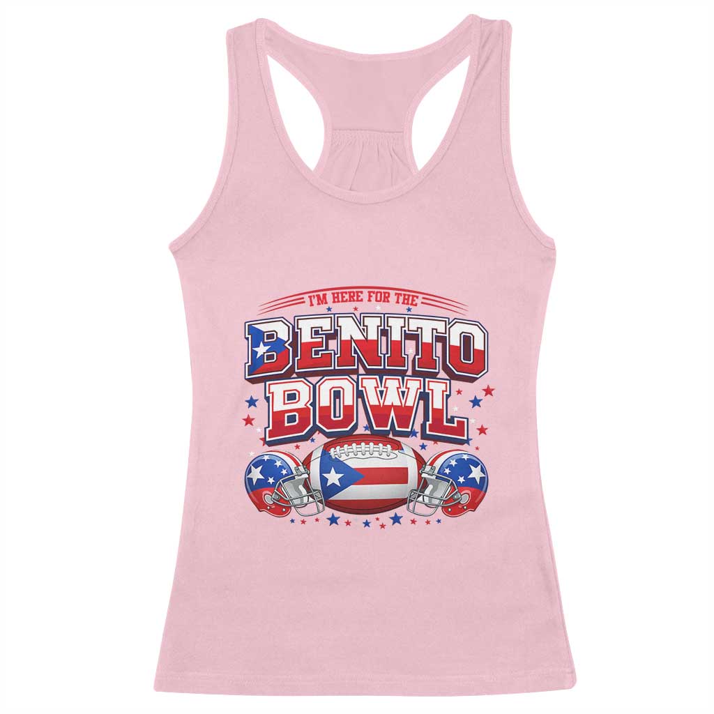 I’m Here for the Benito Bowl Racerback Tank Top Funny Music Fan Football Game Day