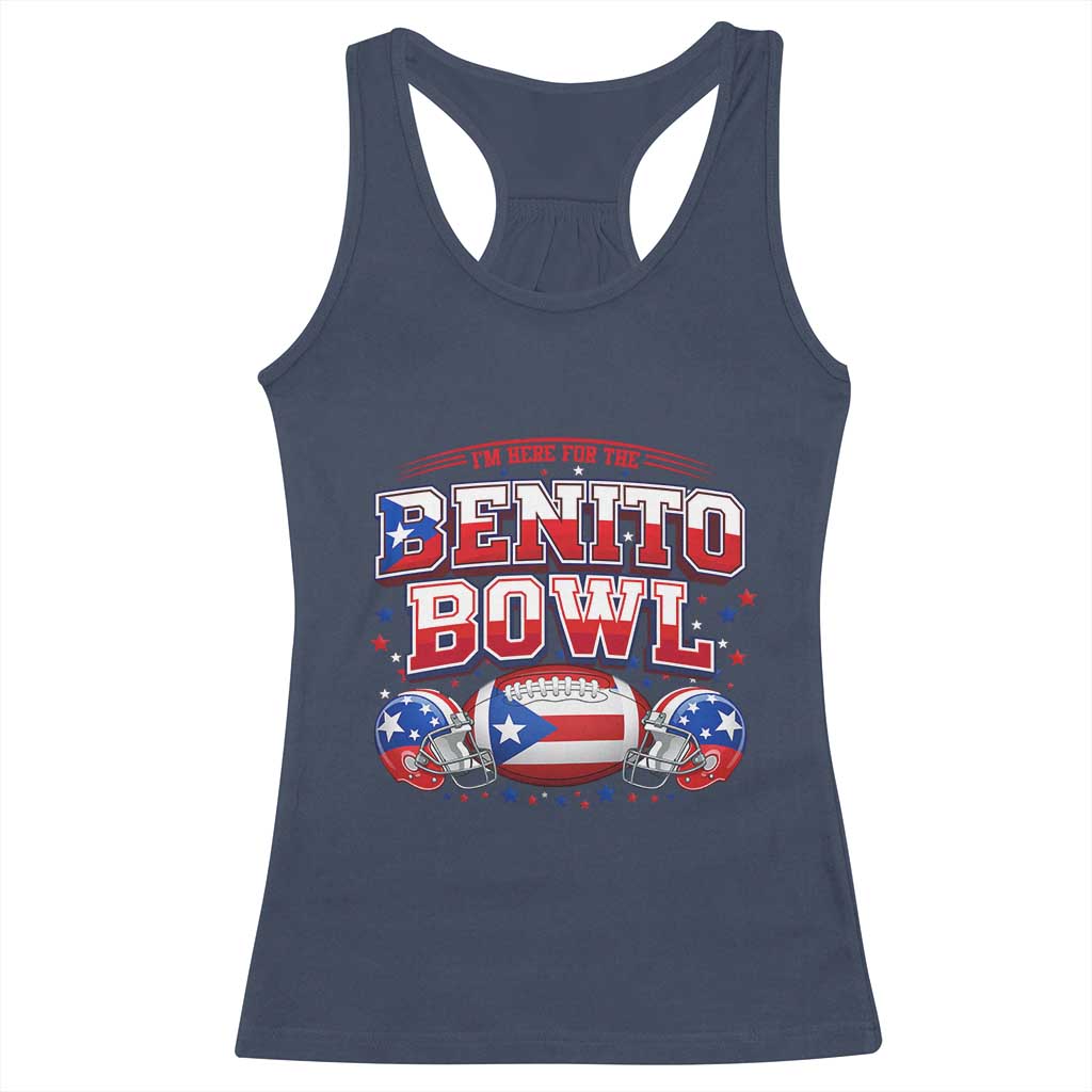 I’m Here for the Benito Bowl Racerback Tank Top Funny Music Fan Football Game Day