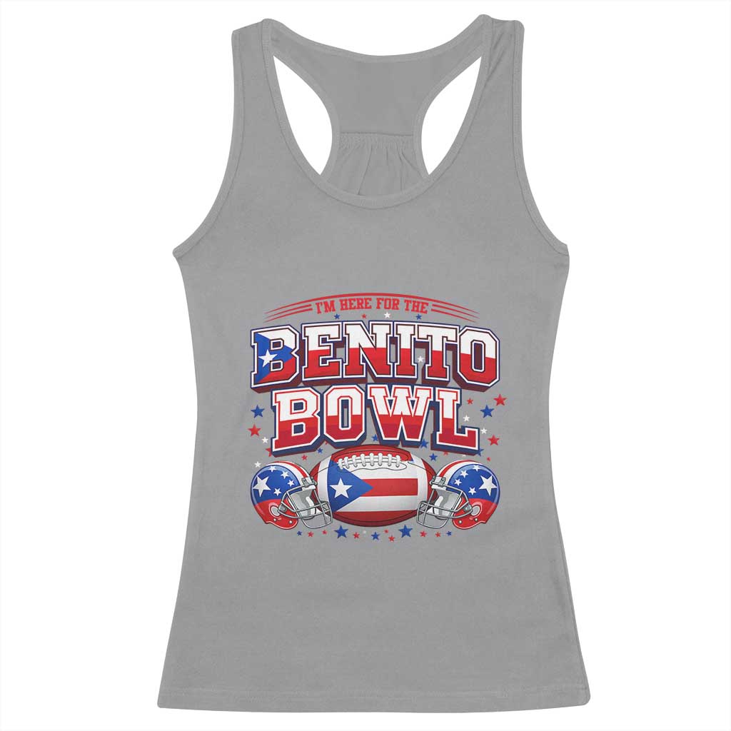 I’m Here for the Benito Bowl Racerback Tank Top Funny Music Fan Football Game Day