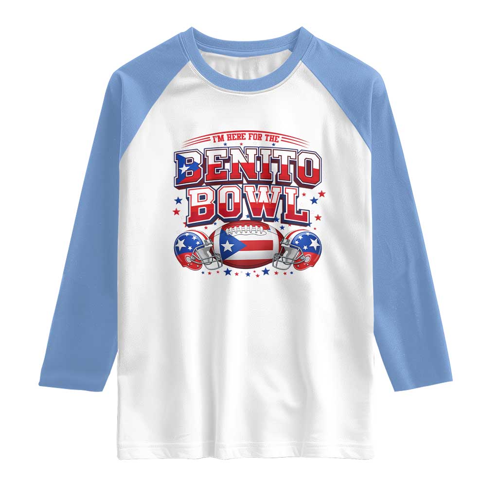 I’m Here for the Benito Bowl Raglan Shirt Funny Music Fan Football Game Day