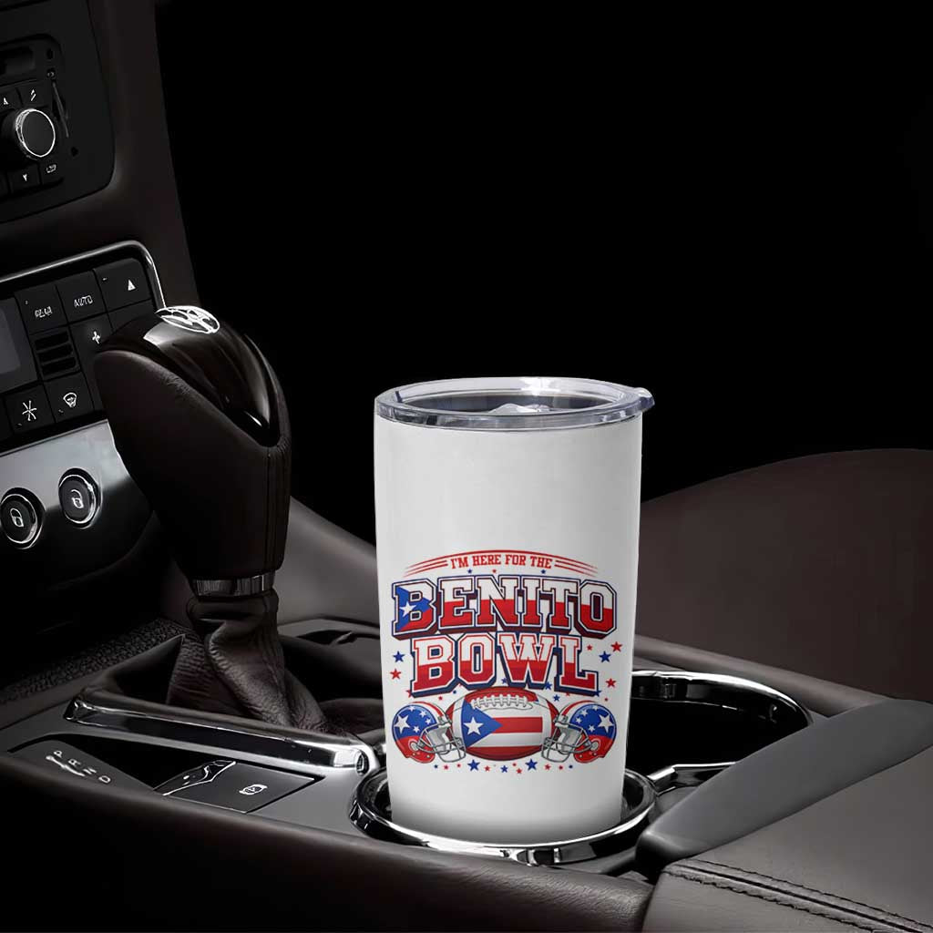 I’m Here for the Benito Bowl Tumbler Cup Funny Music Fan Football Game Day