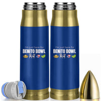 I'm Just Here for the Benito Bowl Funny Puerto Rican Game Day Bullet Tumbler Plantains Chairs and Flag Music Fans