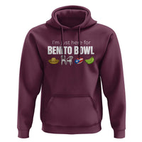I'm Just Here for the Benito Bowl Funny Puerto Rican Game Day Hoodie Plantains Chairs and Flag Music Fans