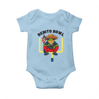 Benito Bowl Coquí Frog Football Baby Onesie Funny Puerto Rico Flag Game Day Music Fans