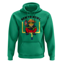 Benito Bowl Coquí Frog Football Hoodie Funny Puerto Rico Flag Game Day Music Fans