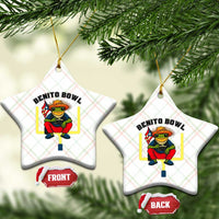Benito Bowl Coquí Frog Football Ceramic Ornament Funny Puerto Rico Flag Game Day Music Fans