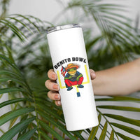 Benito Bowl Coquí Frog Football Skinny Tumbler Funny Puerto Rico Flag Game Day Music Fans