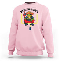 Benito Bowl Coquí Frog Football Sweatshirt Funny Puerto Rico Flag Game Day Music Fans