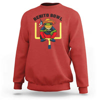 Benito Bowl Coquí Frog Football Sweatshirt Funny Puerto Rico Flag Game Day Music Fans