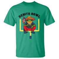 Benito Bowl Coquí Frog Football T Shirt Funny Puerto Rico Flag Game Day Music Fans