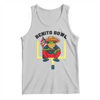 Benito Bowl Coquí Frog Football Tank Top Funny Puerto Rico Flag Game Day Music Fans